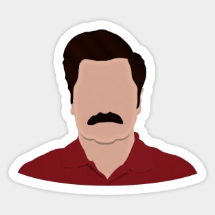 Ron effing Swanson Sticker